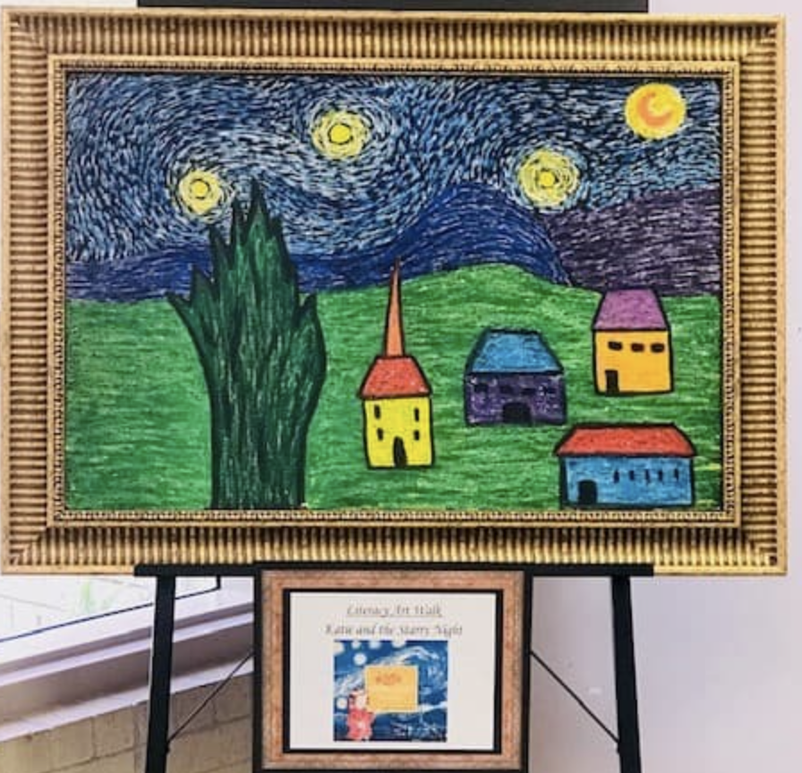 SBISD's tweet photo. SBISD ART TRAIL: Looking for something you can do without leaving the house this weekend?  EXPLORE the interactive map. Tour artworks virtually and learn more about the books that inspired them! #SBISDProud  https://t.co/OQ5fByKPoV https://t.co/7Dg79K1uru