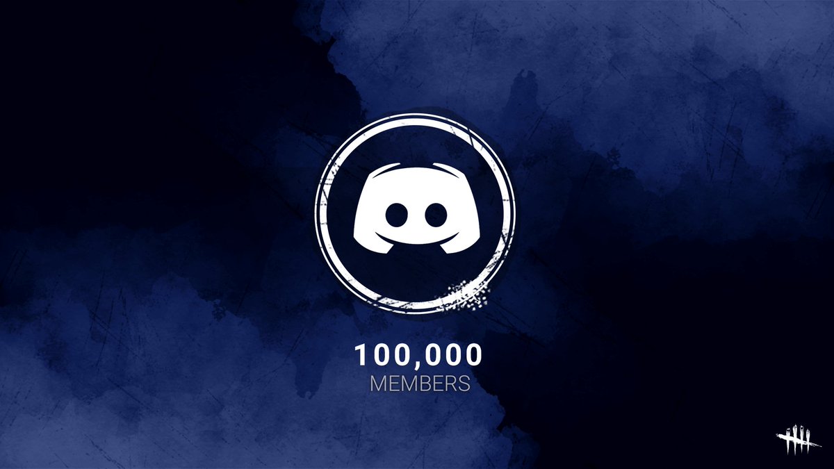 Dead By Daylight We Recently Hit 100 000 Members On Discord Join Us As We Celebrate With A Variety Of Activities With Prizes To Be Won Join The Server For