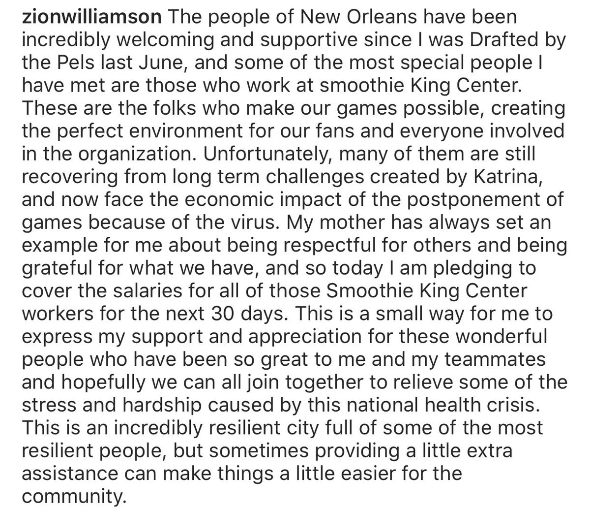 Pat McAfee (@patmcafeeshow) on Twitter photo Only 19 years old.. This dude <a href="/Zionwilliamson/">Zion Williamson</a> is SPECIAL.
Way to step up young phenom.
π£ππ»ππ» Only 19 years old.. This dude <a href="/Zionwilliamson/">Zion Williamson</a> is SPECIAL.
Way to step up young phenom.
π£ππ»ππ»