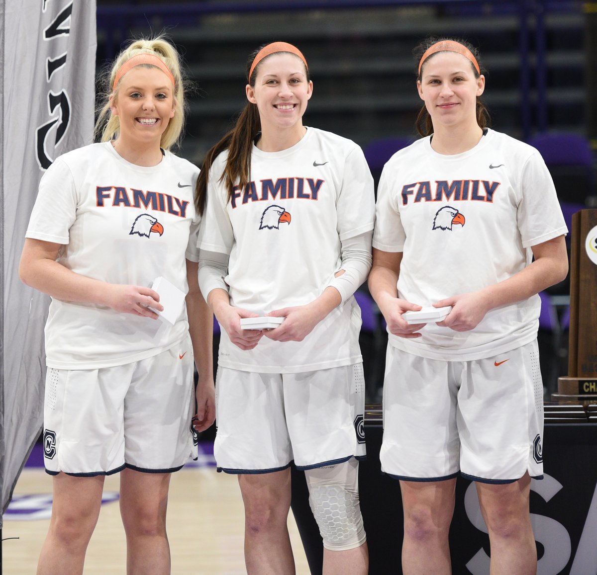 In careers abruptly cut short, <a href="/CNwbasketball/">Carson-Newman WBB</a>'s <a href="/littleTorgriff/">Tori Renee Griffin</a>, <a href="/KaylaMarosites/">Kayla Marosites</a> and <a href="/KelciMarosites/">Kelci Marosites</a> were named to the <a href="/NCAADII/">NCAA Division II</a> Southeast Region All-Tournament team.

📰 bit.ly/2vpuPbi