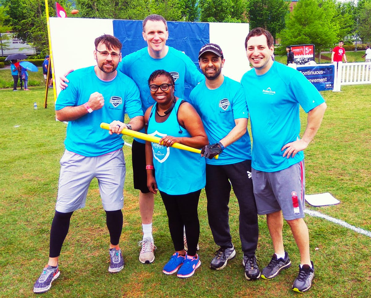 ProtectiveLife's tweet photo. The @BhamChallenge isn't 𝘫𝘶𝘴𝘵 fun and games — it's a team-building weekend that helps promote physical activity and strengthens employee relationships. This year's challenge is coming up May 16 at Railroad Park! @RedemptiveCycle 

#BhamCorporateChallenge https://t.co/GlbWBpOa3J