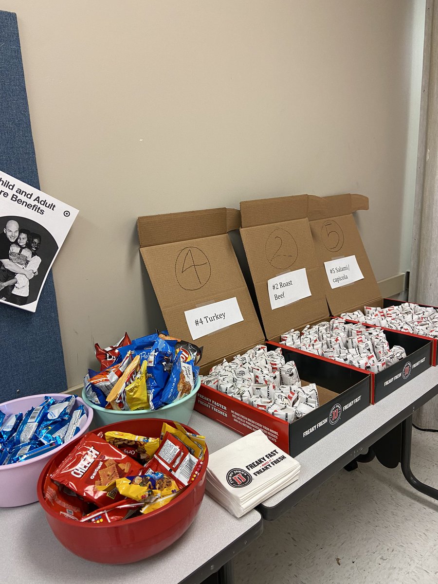 taking care of our teams while they are taking care of our guests during these busy days! <a href="/jimmyjohns/">Jimmy John’s</a> even individually wrapped the sandwiches for me to meet our current standards to protect the health and safety of our team 💪🏻👏🏻 #T1072 #worksomewhereyoulove