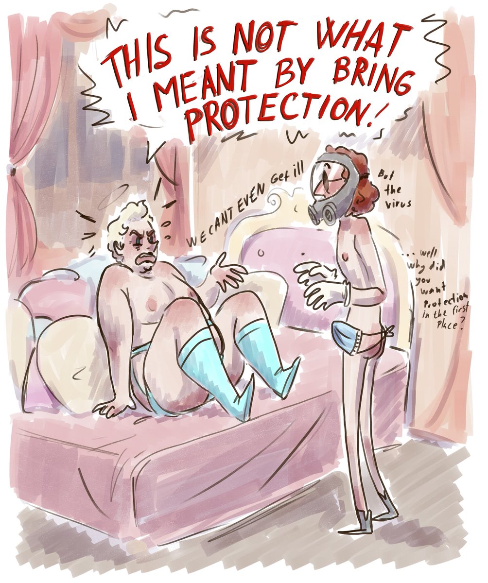 Less-Than-Fine Art Friday 8:Wrong protection! (This week's LTFAF is a bit tasteless and a bit too close to current events but it's created some great stuff in the chat so whatever)