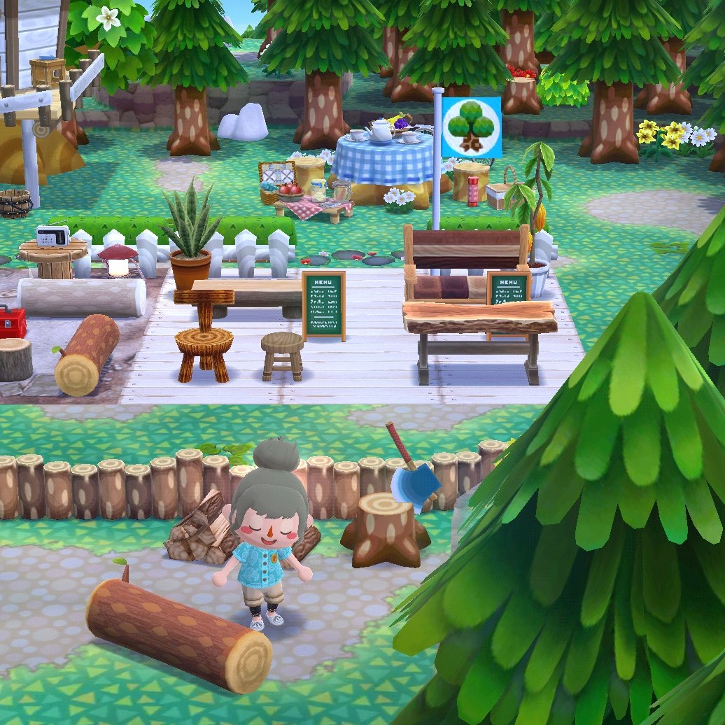 popuri238's tweet photo. 🌳小さな手作り家具屋さん🍀
#ポケ森
#ポケ森レイアウト
#ポケ森ニンドリ https://t.co/EEVyVAI4t4