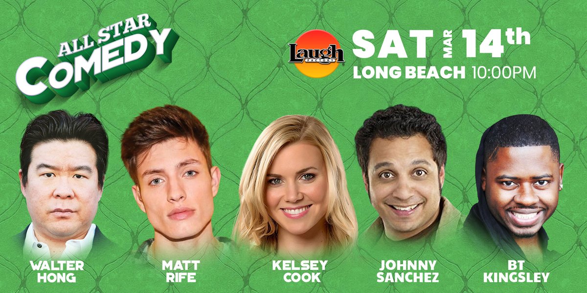 Get your #weekend plans with us. Come see this #awesome lineup of some of the best comedians in the country. Catch #MADtv ⭐ <a href="/jsanchezcomic/">Johnny Sanchez</a> with <a href="/KelseyCook/">Kelsey Cook</a>, <a href="/mattrife/">Matt Rife</a>, <a href="/btkingsley/">BT Kingsley</a>, and @yellowsheki! Get your tickets NOW!

Tix - bit.ly/2WaboOL