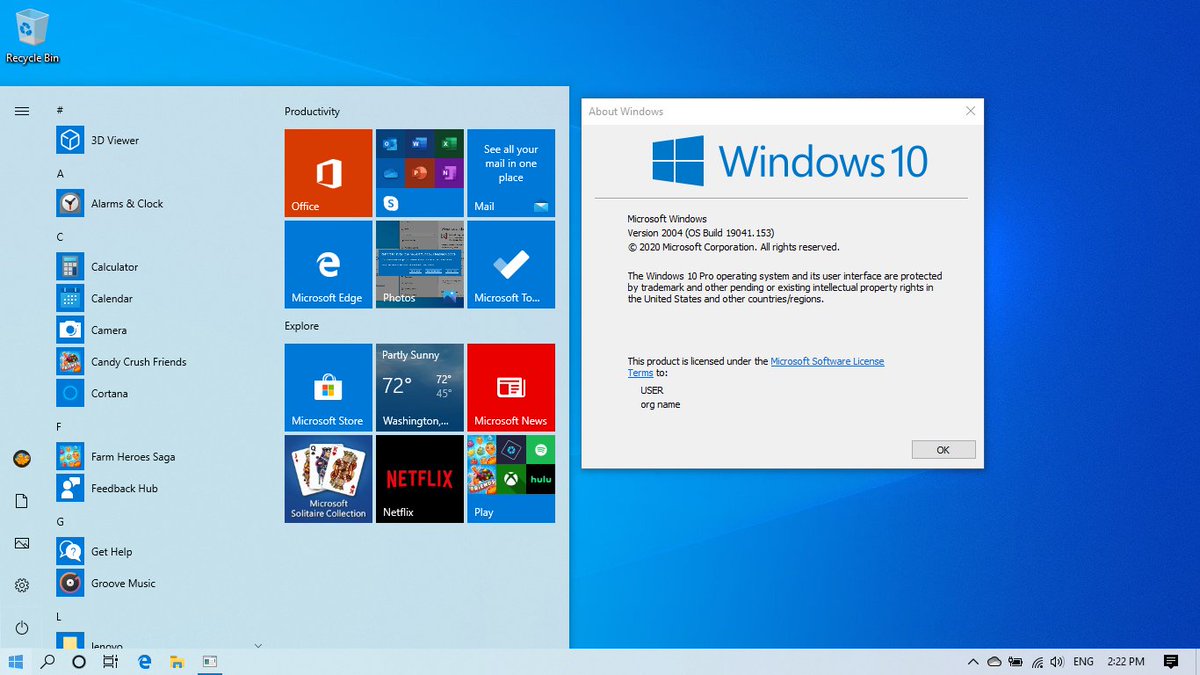 WZorNET's tweet photo. 🖥️#Lenovo Thinkpad T440P on🛡️#Vibranium, #20H1, Windows 10, Version 2004,🏗️#RTMGDR pre-Final Build 19041.113.vb_release_svc_prod3.200224-1720 with Feb. 27 #KB4540409 + March 13, 2020 #CumulativeUpdate #KB4541738 in the #SlowRing🎡= OS Build 19041.153.vb_release_svc_im.200310-2112 https://t.co/egMvEfd92K