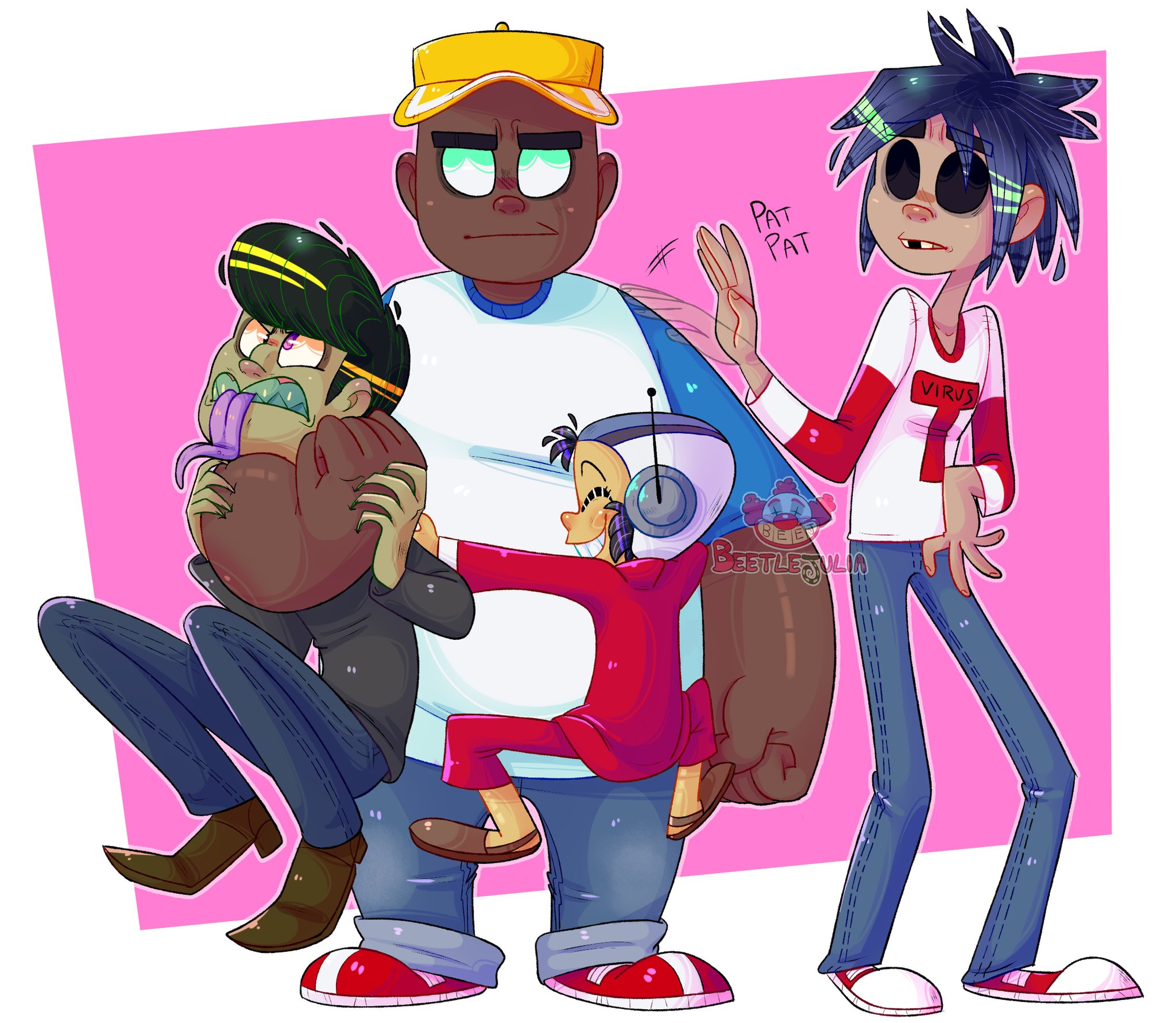 Beetlejulia Sum Love For Russel Beetlejulia Beej Gorillaz Russel 2d Noodle Murdoc Gorillazrussel Gorillaz2d Gorillazmurdoc Gorillaznoodle Digitalart Fanart Artistoninstagram Band Clinteastwood Feelgoodinc Hug Friends