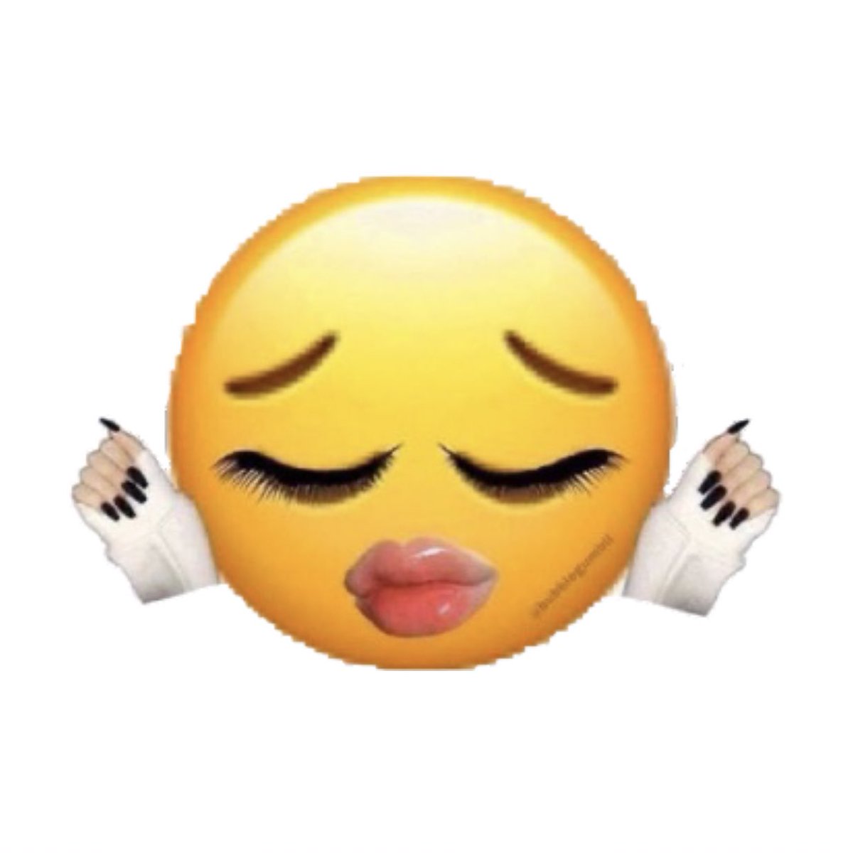 photo Lashes And Acrylics Emoji yellow emoji with lashes and acrylic