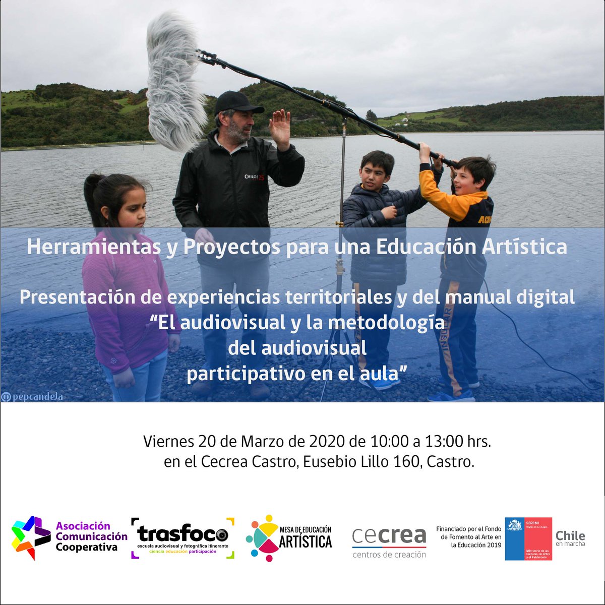 EscuelaTrasfoco's tweet photo. Jornada Herramientas y Proyectos para una Educación Artística. Viernes 20 de Marzo del 2020 de 10:00h a 13:00h. Cecrea Castro. Mas información en: https://t.co/Go6S8NX7Ky https://t.co/usbzmsN9L9