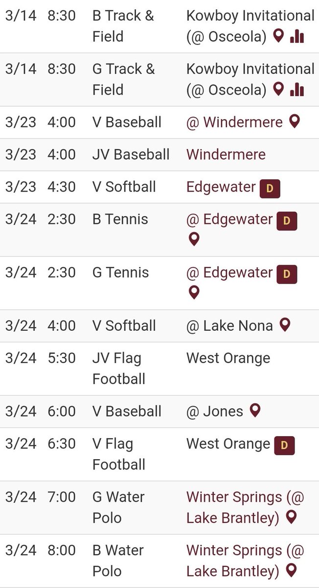 WekivaSports's tweet photo. Here is a list of all Wekiva Athletics scheduled events through 3/27 that are impacted by the extended school closure. We will work on reschedule opportunities as availability, safety, and state/district guidance permit. @osvarsity @ApopkaJohn https://t.co/E63UJ4BoT7