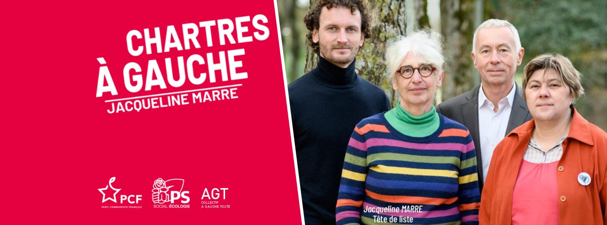 chartresagauche's tweet photo. #Municipales2020 Dimanche, vous avez le pouvoir de faire respirer #Chartres, de créer l'alternance, en choisissant une liste sociale, écologique et démocratique en votant pour Jacqueline Marre au premier tour.
Votez @chartresagauche ! https://t.co/R7vbsETewD