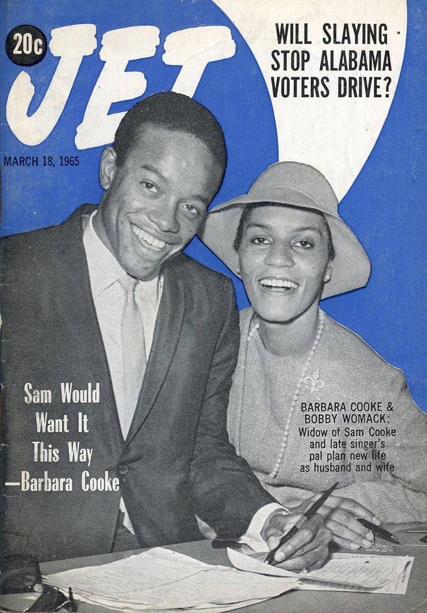 DJRTistic's tweet photo. So, here’s the full story about how Bobby Womack married his close friend, Sam Cooke’s wife, just two months after Sam died. I knew that part, but didn’t know the rest of the story. They were WILD back then. https://t.co/Gjvh8Yw6fs