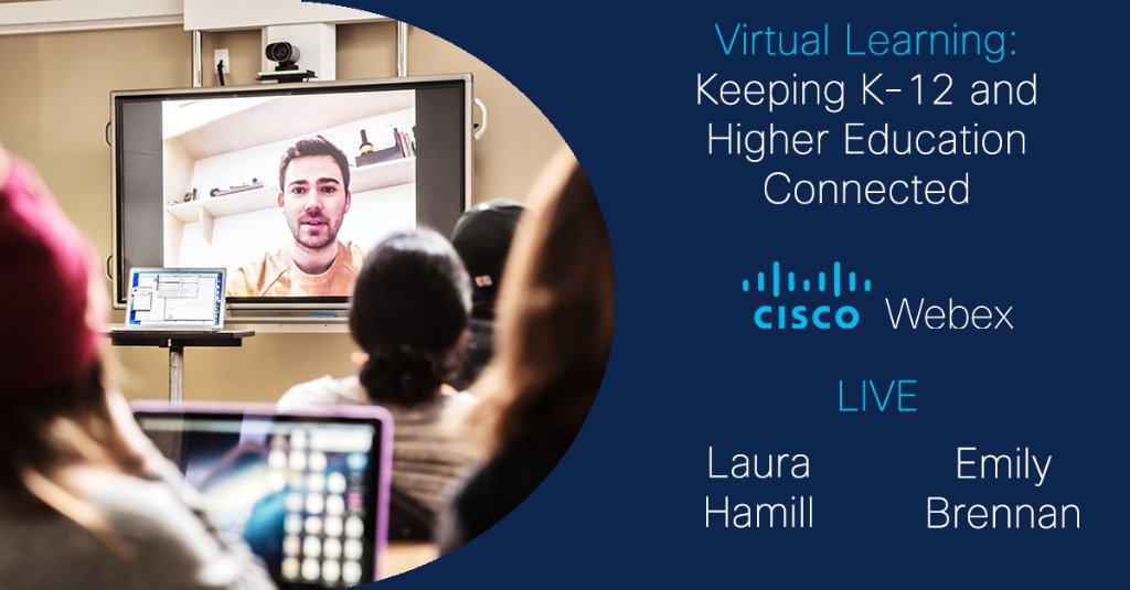 CiscoCollab's tweet image. Virtual Learning 101 🎓

⏰ Monday 03/16 at 12pm PST.

Join @_hamITup (former K12 teacher) and @EmilyBrenn (former Higher Ed Marketer) for a live discussion full of tips and tricks for educators, students and parents.

🗒 Bring your questions!

#RemoteLearning #VirtualClasses