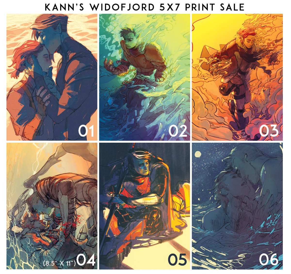 In light of recent interests, I'm opening up sales for prints! These are from an event cancellation, so quantity is limited, and will be on a first come first serve basis. Details on price, dimension, and paper are in the google form linked below:

https://t.co/AXMeh8pNFV 