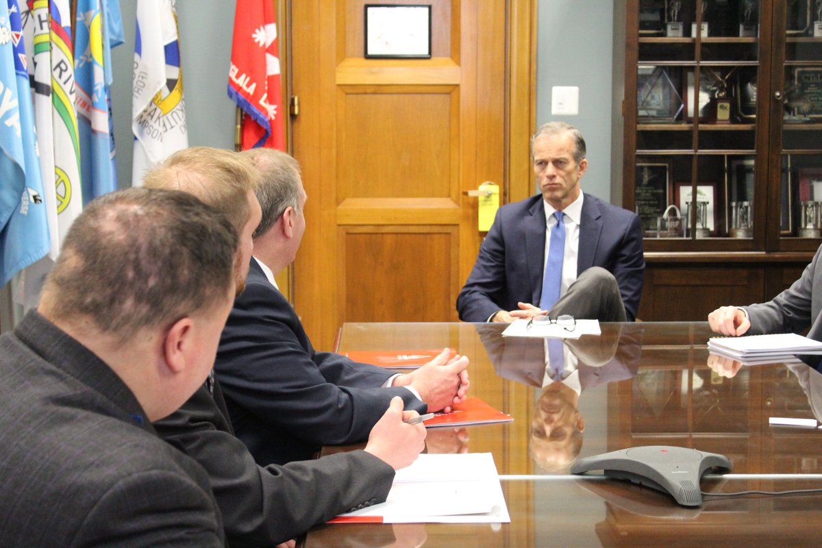 nmpf's tweet photo. Our thanks to @SenJohnThune and his staff for taking the time to meet with our group of South Dakota #dairy farmers this week to discuss the urgent need for a reliable, legal workforce.
#FutureFarmWorkforce https://t.co/0bpoMv5Xa1