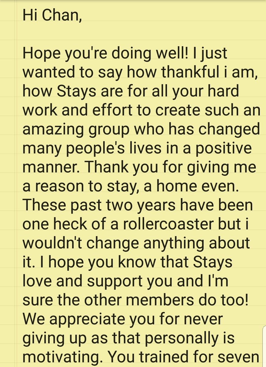 mixtape3byskz's tweet photo. #LettersForChan ♡ https://t.co/oFvoJiCpYX