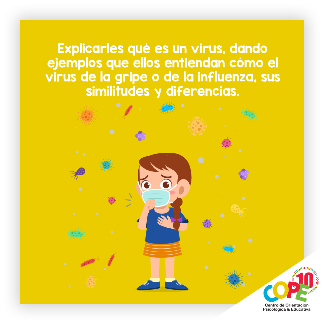 cope_sd's tweet photo. ¿Cómo hablar con los niños sobre el Coronavirus? Ante la incertidumbre/propagación del virus de #COVID_19 o “Coronavirus” es importante conocer estas útiles herramientas para informar y educar a nuestros niños de la manera correcta y así prepararlos para la prevención.

#COPESD https://t.co/slxTleeUYY
