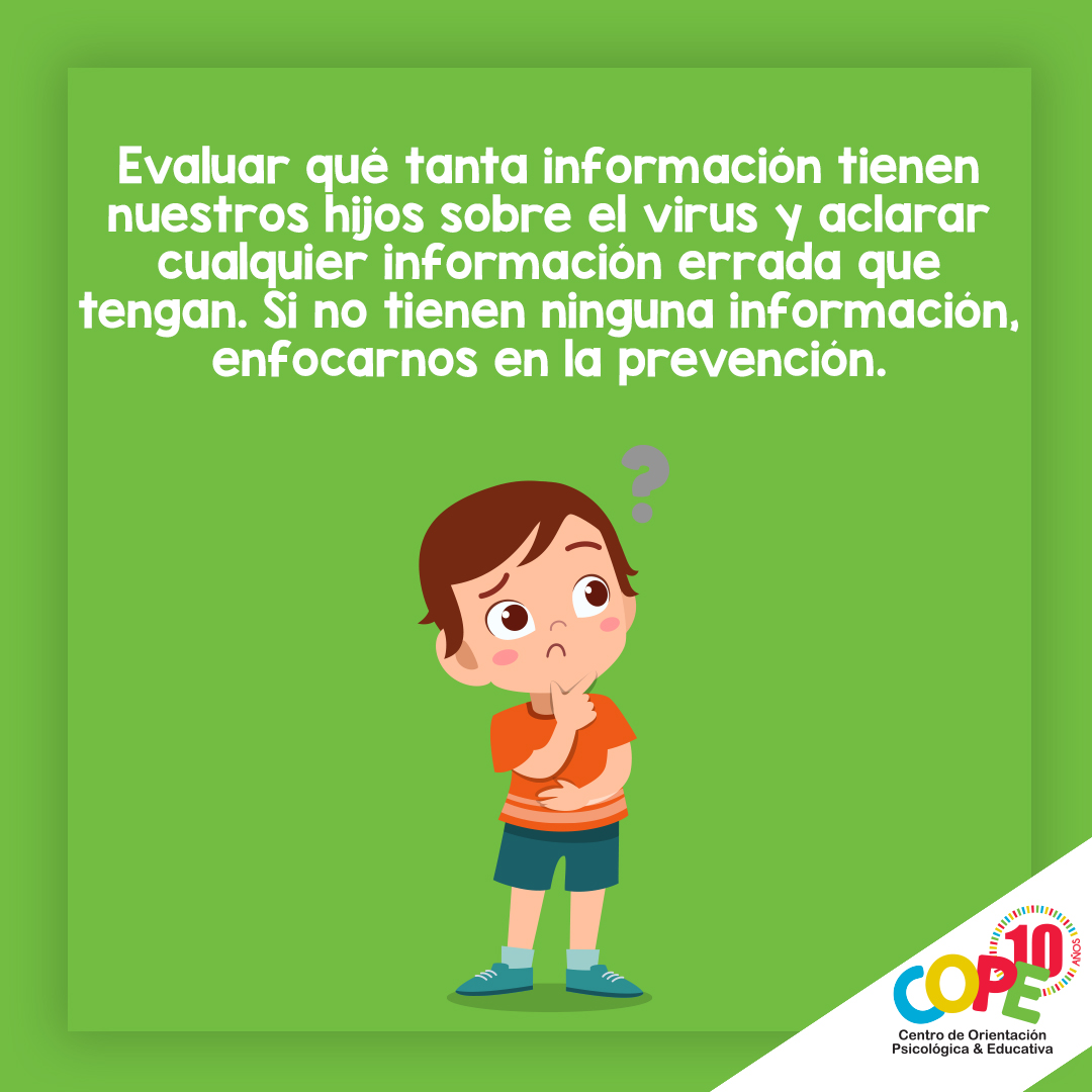 cope_sd's tweet photo. ¿Cómo hablar con los niños sobre el Coronavirus? Ante la incertidumbre/propagación del virus de #COVID_19 o “Coronavirus” es importante conocer estas útiles herramientas para informar y educar a nuestros niños de la manera correcta y así prepararlos para la prevención.

#COPESD https://t.co/slxTleeUYY