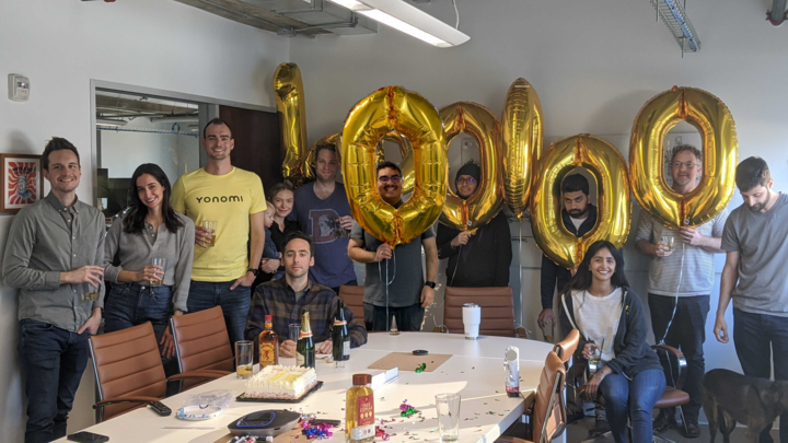 After several years of hard work, the team here at <a href="/Yonomi/">Yonomi</a> hit 1,000,000 users on the Yonomi Platform.

So excited to have so many great team mates and friends working hard to solve important problems to make the smart home more accessible and useful to everyone.