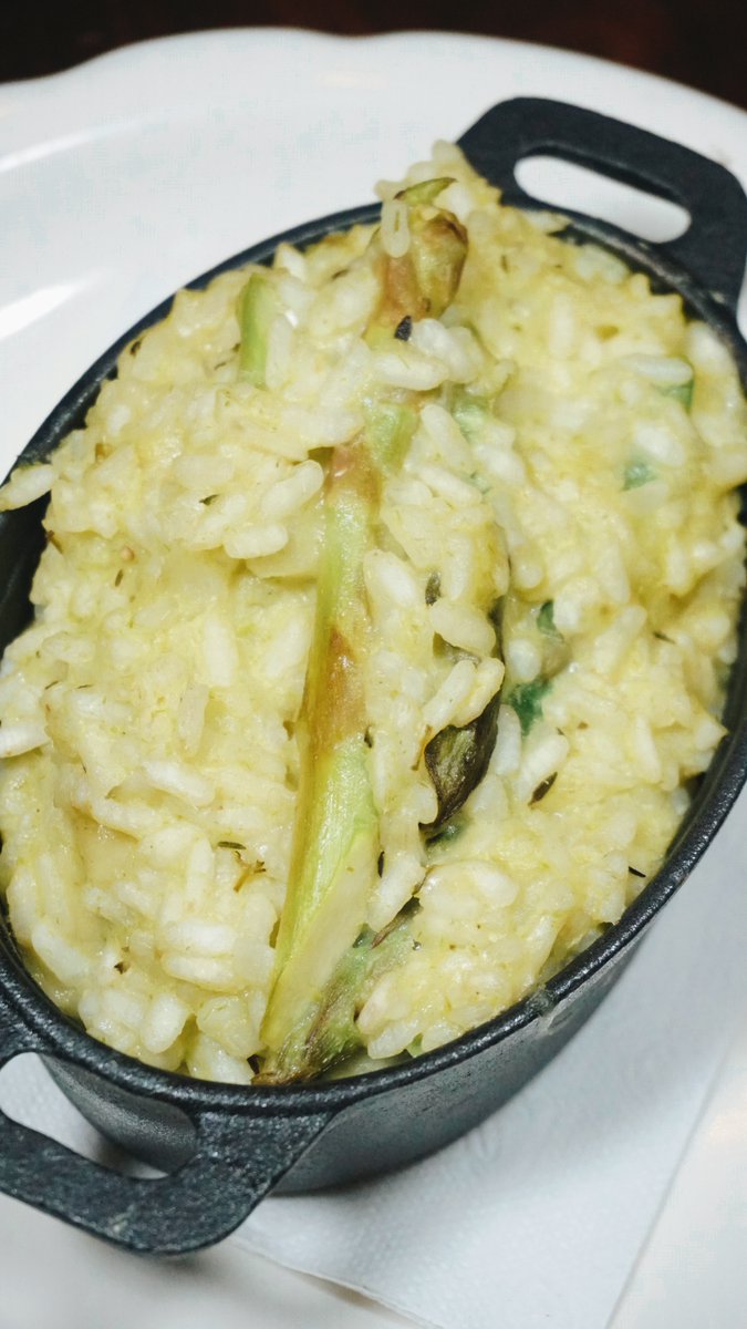 Come try our Asparagus Risotto. Available during dinner time, Monday-Sunday from 5pm - 12am.

#newmenuitem #newmenu #updatedmenu #eatingnewyork