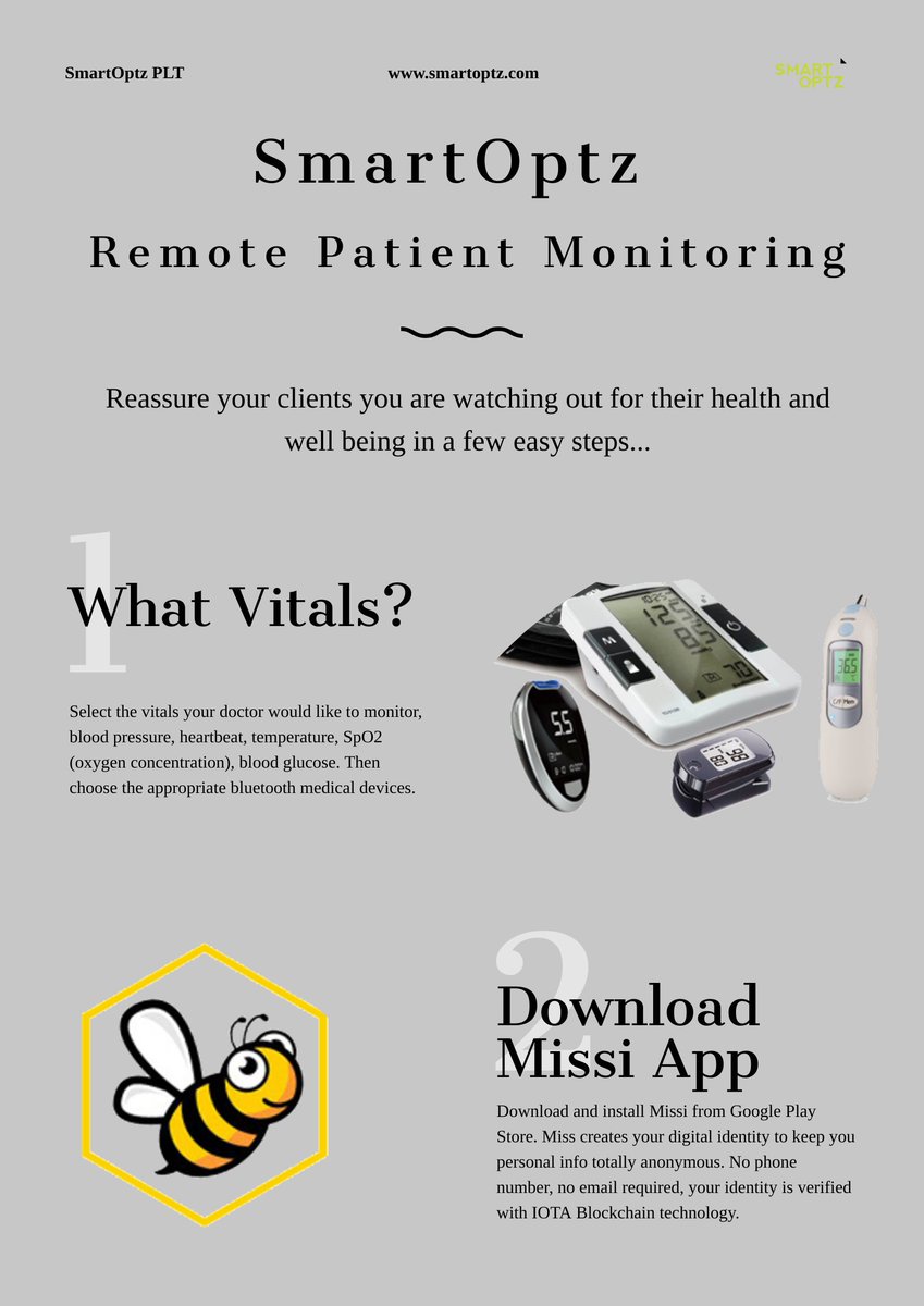 blacksalukis's tweet photo. Remote monitoring made simple. Easy steps to setup a gateway secured with #IOTA that transfer patient's vital signs to care provider's dashboard.
#smartoptz #rpm #missi https://t.co/3h19iu4gxh
