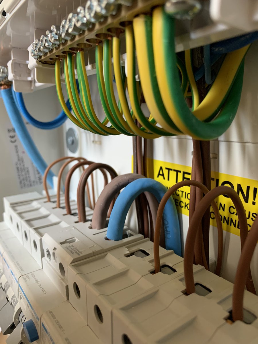 A recent <a href="/hageruk/">Hager UK</a> mains install we carried out. A few different angles of the board #hagergang #partofyourteam #electrician #electric #installation