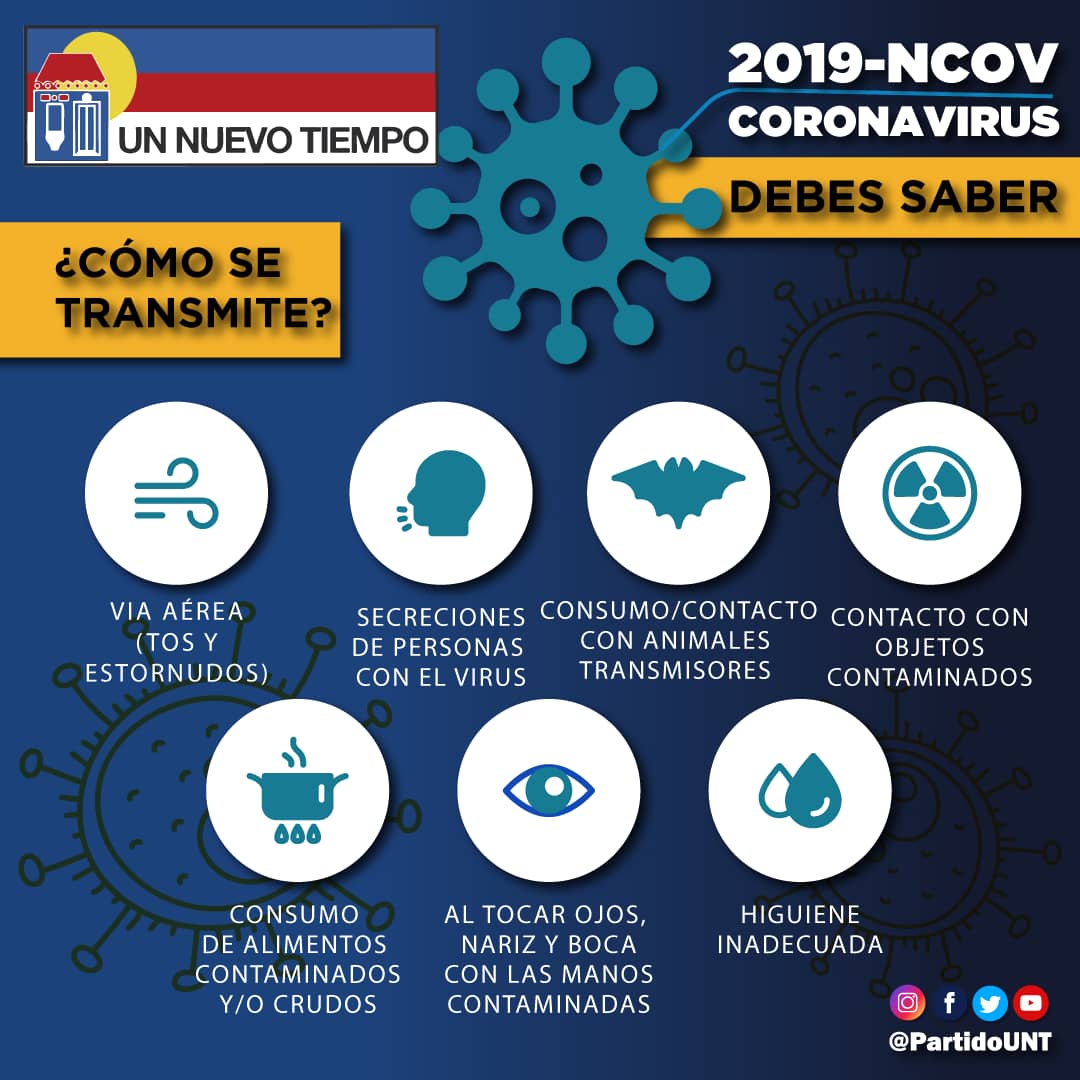 manuelrosalesg's tweet photo. El #CoronavirusEnVzla causa altos niveles de preocupación, y hoy,  fieles al compromiso de velar por los venezolanos debemos ser portavoces de este tipo de campañas. Estar informado evita caer en pánico. ¡Comparte y difunde entre familiares y amigos! https://t.co/0XlOTWUhcu