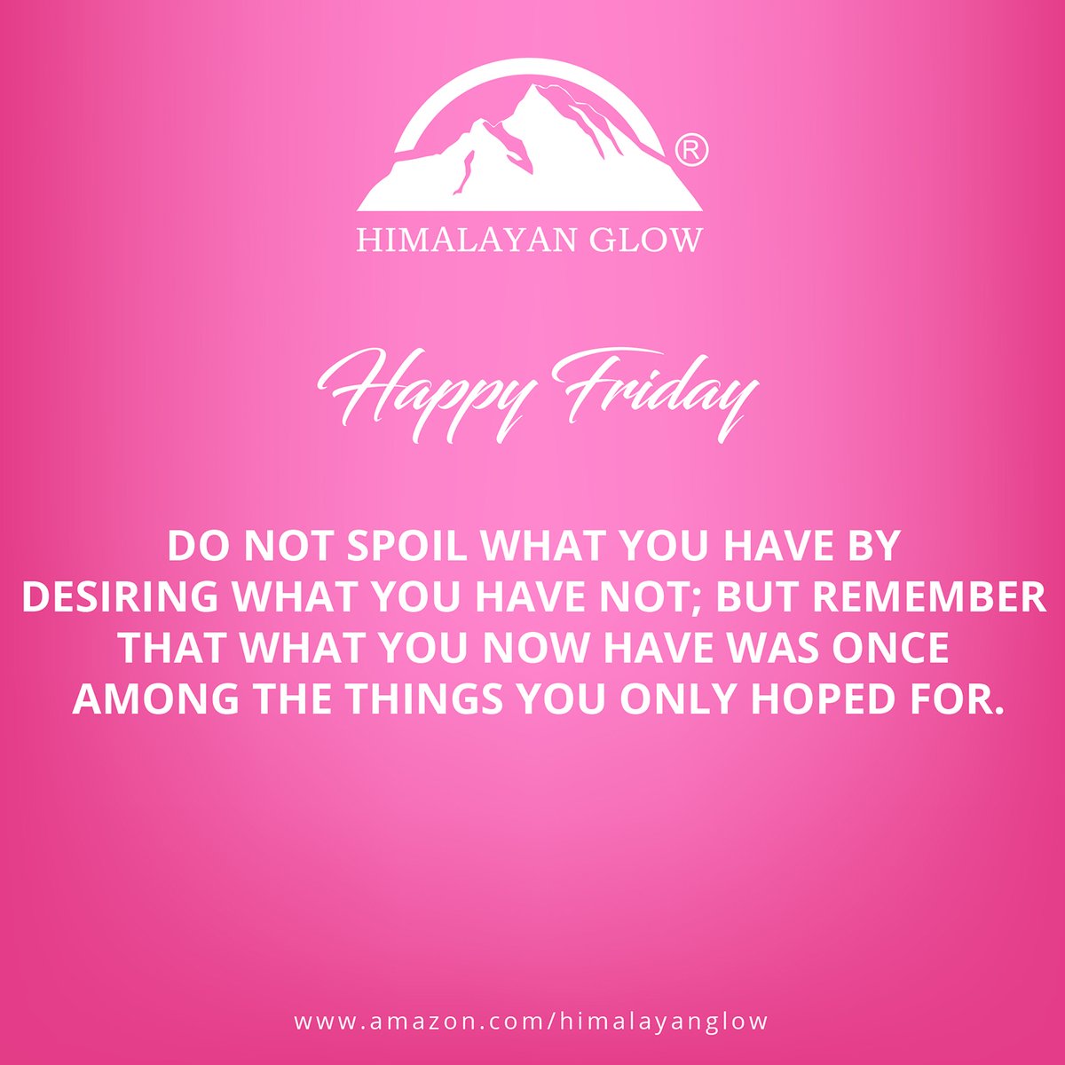 wbmsaltlamp's tweet photo. #HAPPYFRIDAY: Do not spoil what you have by desiring what you have not; but remember that what you now have was once among the things you only hoped for.

https://t.co/cKv1kIe0Tf

#Friday #fridayquote #Day #saltlamp #saltlight #nightlight #saltcrystal #himalayanglow #wbm https://t.co/YQ6hbDSZpe