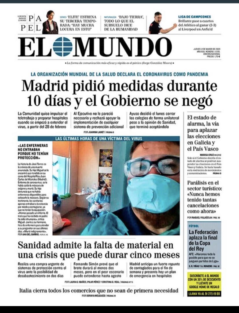 Ramon Campos Iriarte On Twitter Bien Rebuscado El Argumento Es Simple Quien Autorizo La Marcha El Pp Y Reforzar Su Discurso De Derecha Con Una Portada De El Mundo Es Como Citar