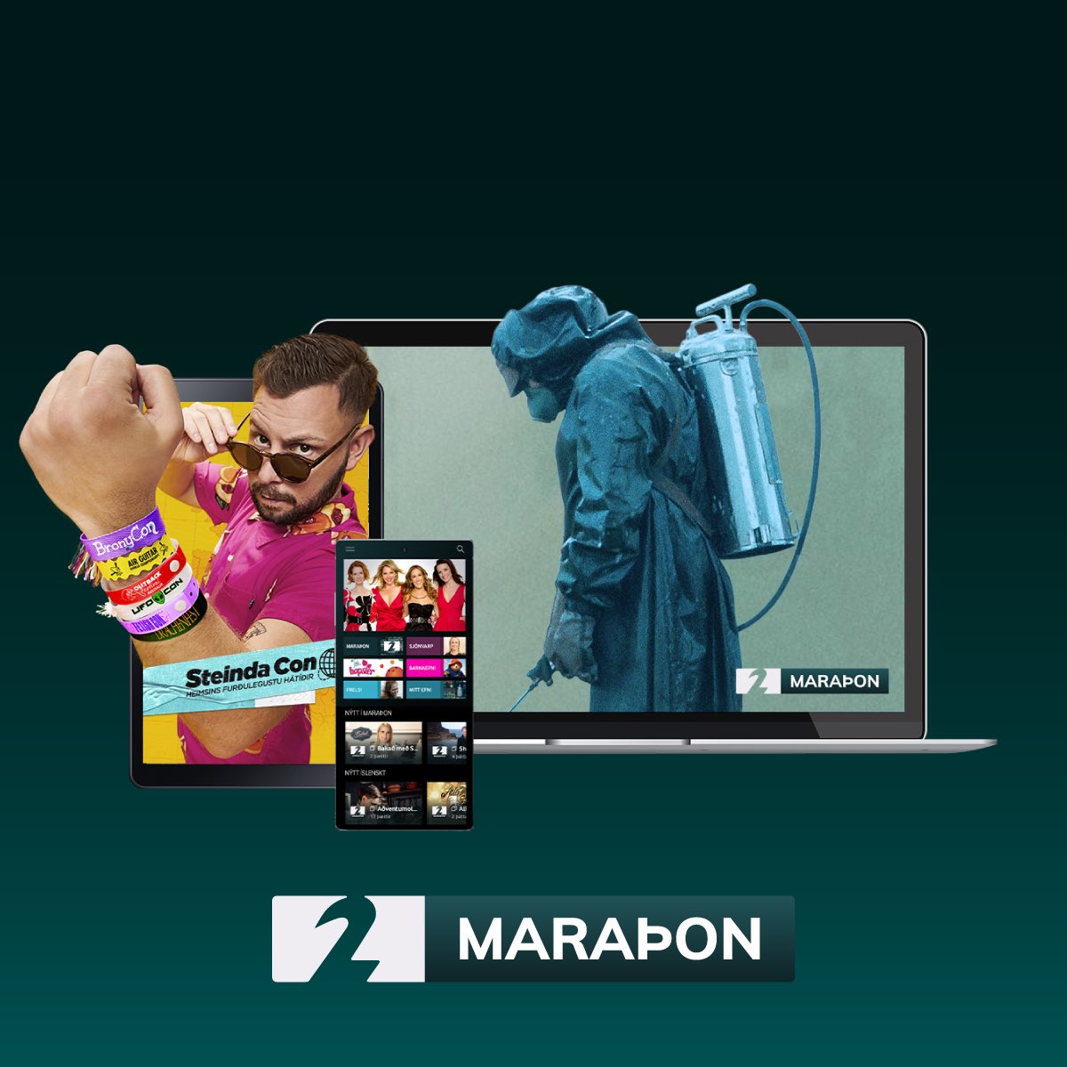 Stöð 2 Maraþon - 7 dagar - engin binding - 990 kall - Stöð 2 appið - steinliggur #ad