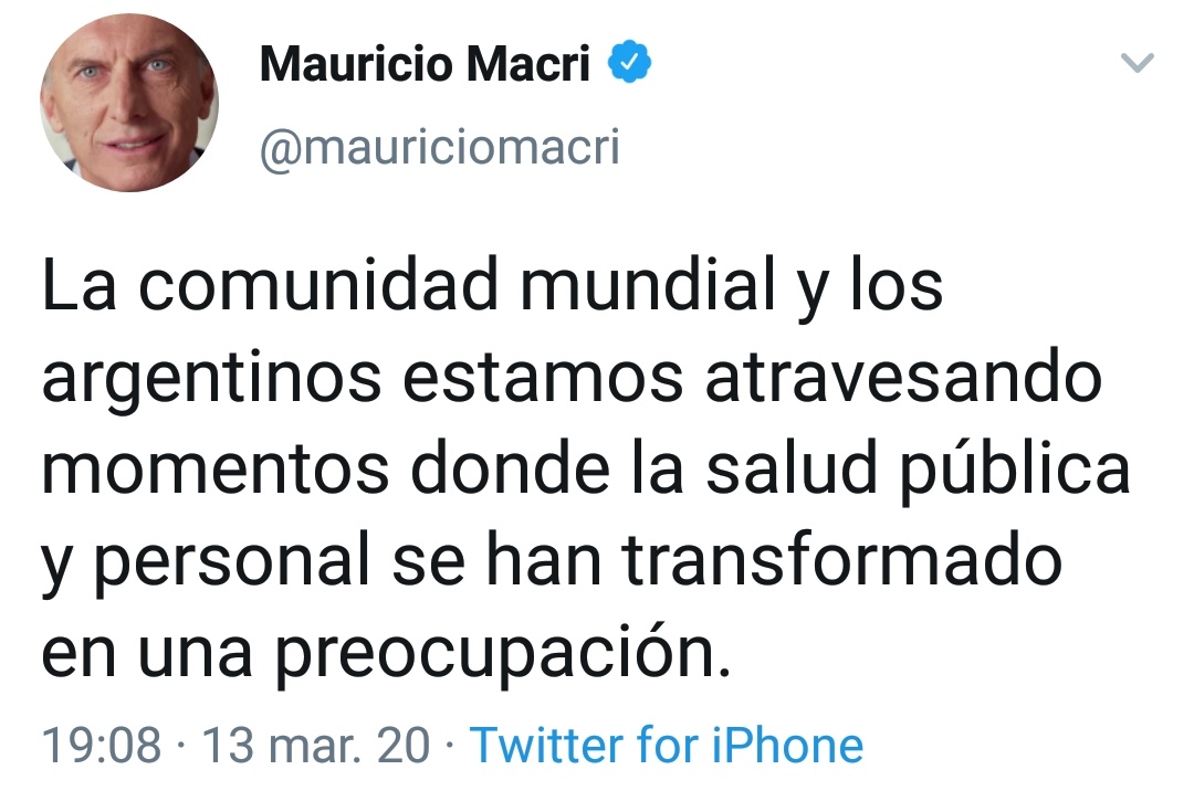 fedeyacussi's tweet photo. Zafamos muchachada! Twiteó Mauri y se avivó de la importancia de la Salud Pública. Capaz que en otro twit se aviva y se arrepiente de haber sacado el Ministerio de Salud, de no comprar vacunas y de haberle sacado los remedios a los viejos... https://t.co/x97EFi0rGe