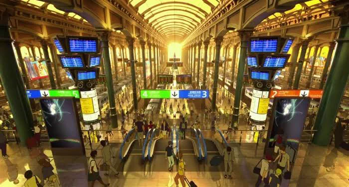 高輪ゲートウェイ駅が、未来のミライに出てくる東京駅みたいwww