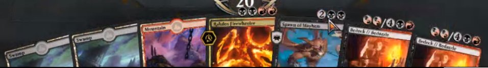 Mengu09's tweet photo. Drafting RNA on Arena with a friend. Does he have a good hand? 🤣 #MTGRNA https://t.co/QkQyGZUTJC