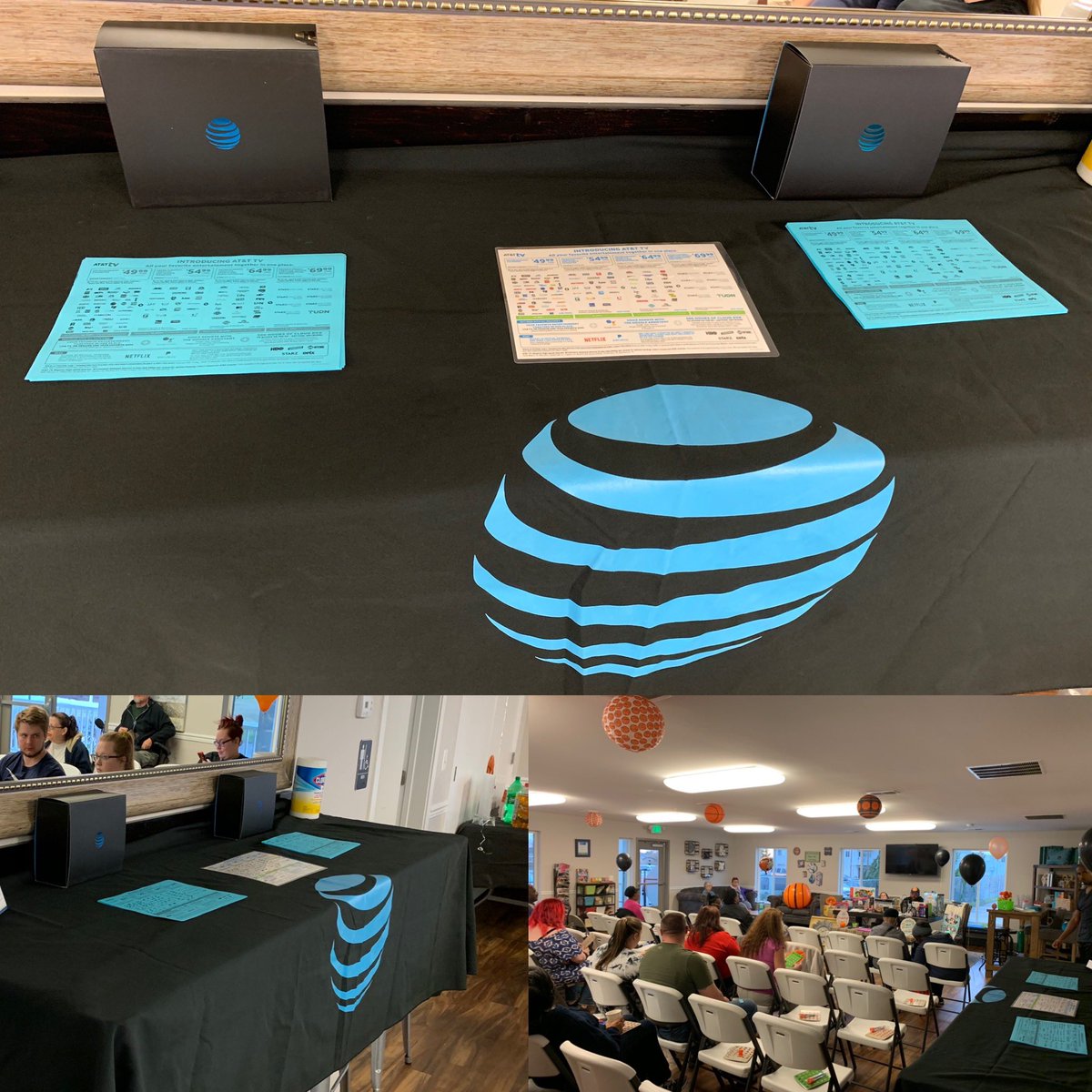 PortablesEPM's tweet photo. #ATTTV TableTop at Key Landing Apartment’s March Madness Bingo Night!
#Portables #WinLocal 
@ATTPortablesBob @elthonmunoz @JakeAraghi @ATTPortablesEVD https://t.co/vT9akr516d