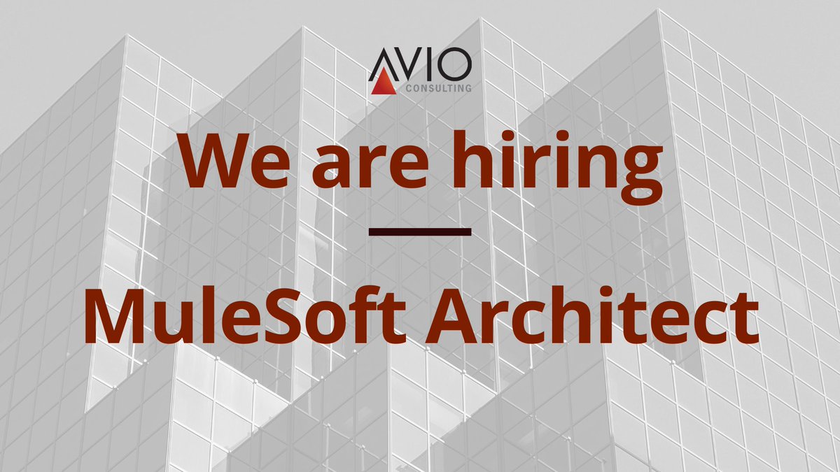 avioconsulting's tweet image. Calling all MuleSoft Developers! 🗣We&apos;re looking for new people to join our growing team at AVIO. If this sounds like you contact careers@avioconsulting.com for more info! bit.ly/2MXhahH

#JobsInDallas #WorkingAtAVIO