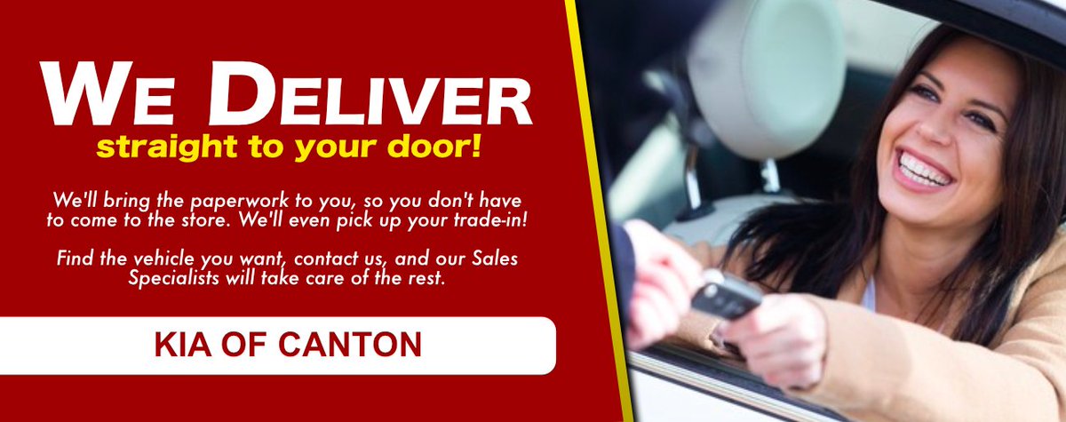 KiaofCanton's tweet photo. Buying a car has never been easier! Contact us today to see how you can get a vehicle delivered straight to your door. https://t.co/8wYmMc4yFe https://t.co/E56dKdIYUj