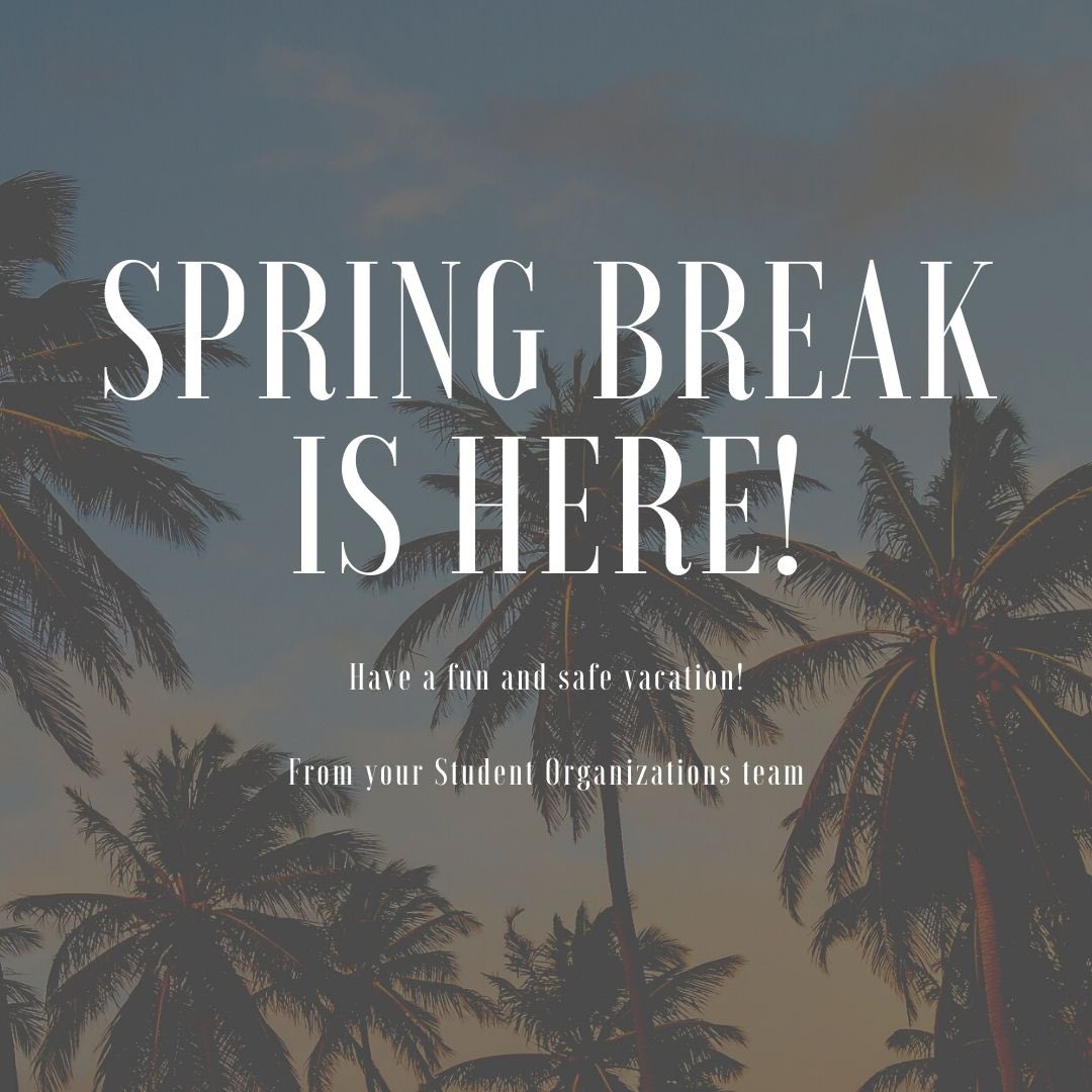 Everyone please be safe over the extended break! Have fun, wash your hands, cover your cough, and when school returns let’s finish this year off strong!