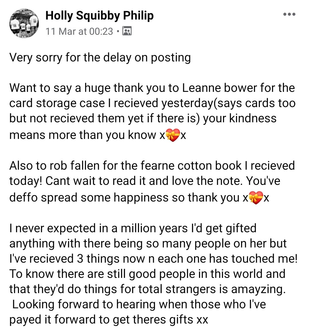 She never even expected even one gift 🥰 What a lovely package to receive ❤ <a href="/Fearnecotton/">fearne cotton</a> <a href="/orionspring/">Orion Spring</a> #AOKUK #BeKind #helpershigh #Happy