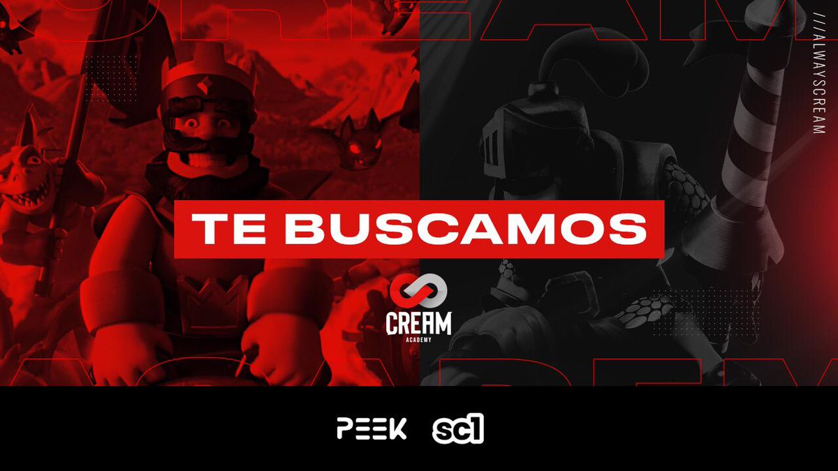 #CRMCR
Estamos en busca de staff para @Cream_AcademyGG que desempeñe los siguientes roles:

📊 Analista
🎮 Coach

Requisitos:
Experiencia, disponibilidad horaria, compromiso con el equipo.

Contactarme por MD o con <a href="/05Denis01/">Denis</a> y @lazarolampe
Se agradece difusión 🤗❤️