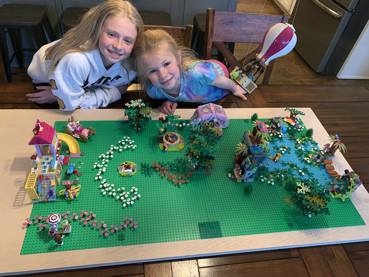 Kicked off spring break with a little <a href="/LEGO_Group/">LEGO</a> camping scene with my girls.