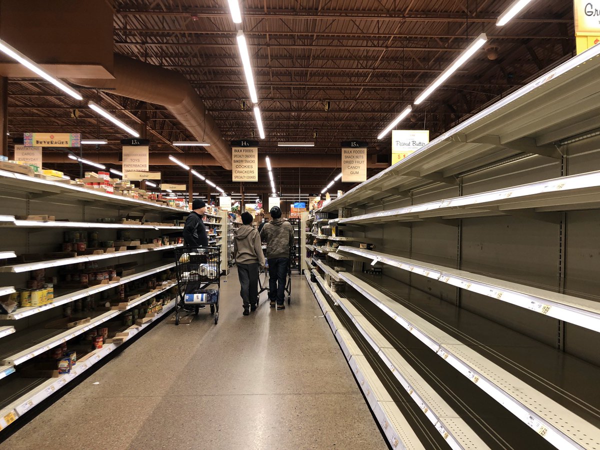 danalou55's tweet image. This is insane. 

Mind blowing store run at #Wegman’s Cherry Hill, NJ.
Empty pasta, noodles, soup, bread aisles. Lazy eaters but, hey, ok. 

I’m supposed to be on spring break in Colorado. You?

#coronavirus 
#coronapocalypse