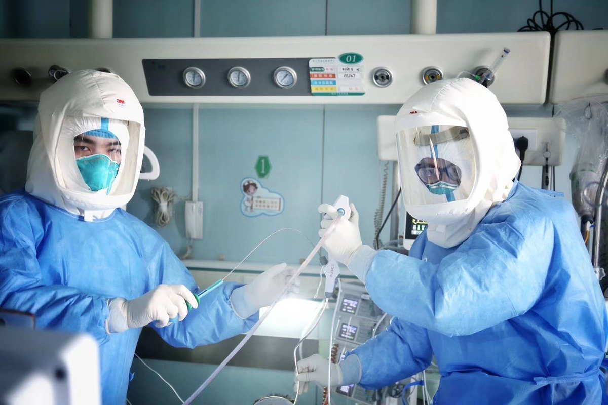 Zoya_China's tweet photo. Pusen single use brochoscope is using in Wuhan hospital. https://t.co/Hflu1oUvSv