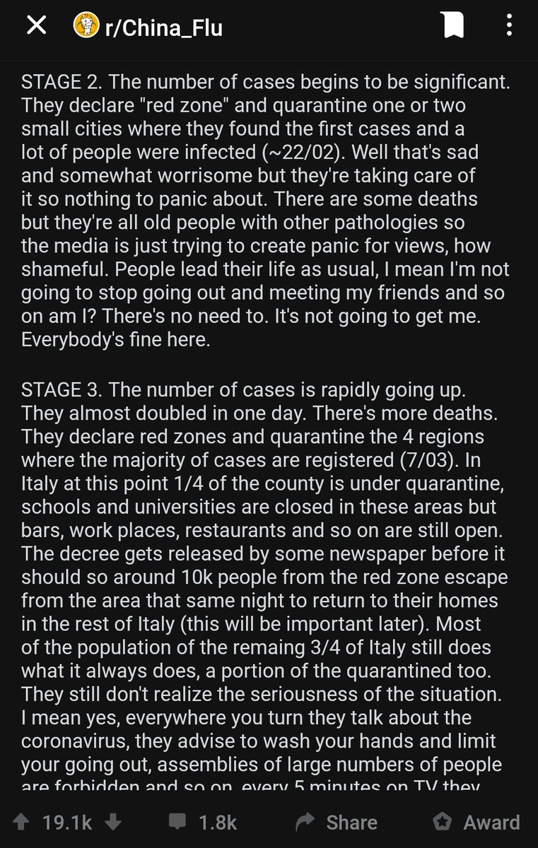 songswltvs's tweet photo. to all Filipinos who still taking this pandemic lightly and everyone who complains everytime the government did something drastic to prevent the virus from spreading, just read what happen to Italy. I don't think you can still say it's a Martial Law. https://t.co/1Vw7bvbyOa