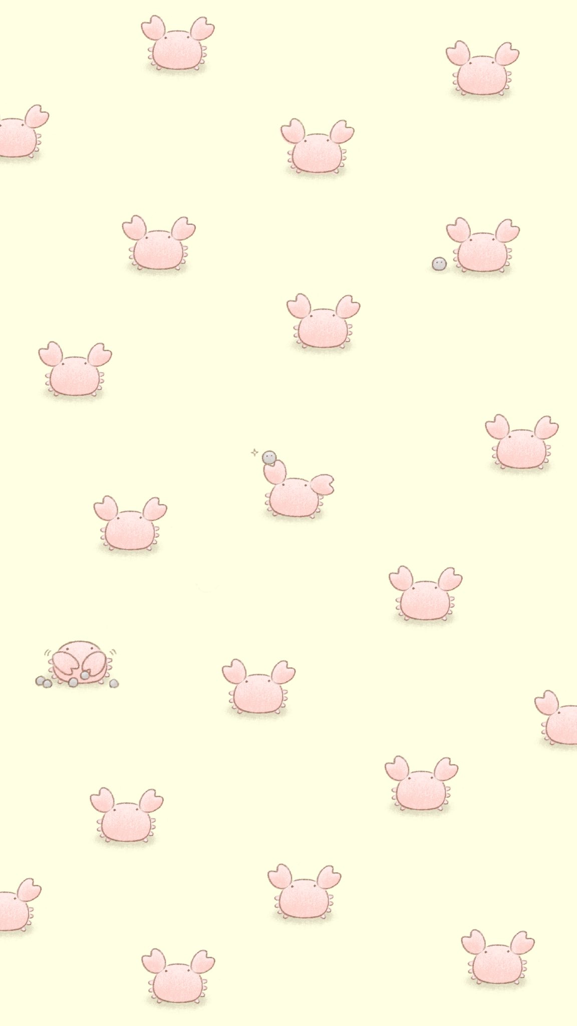 よこみぞゆり 絵本すみっコ新刊発売中 ちっちゃいカニ柄の待ち受け よかったらお使いください T Co Ef7ohp0i2u Twitter