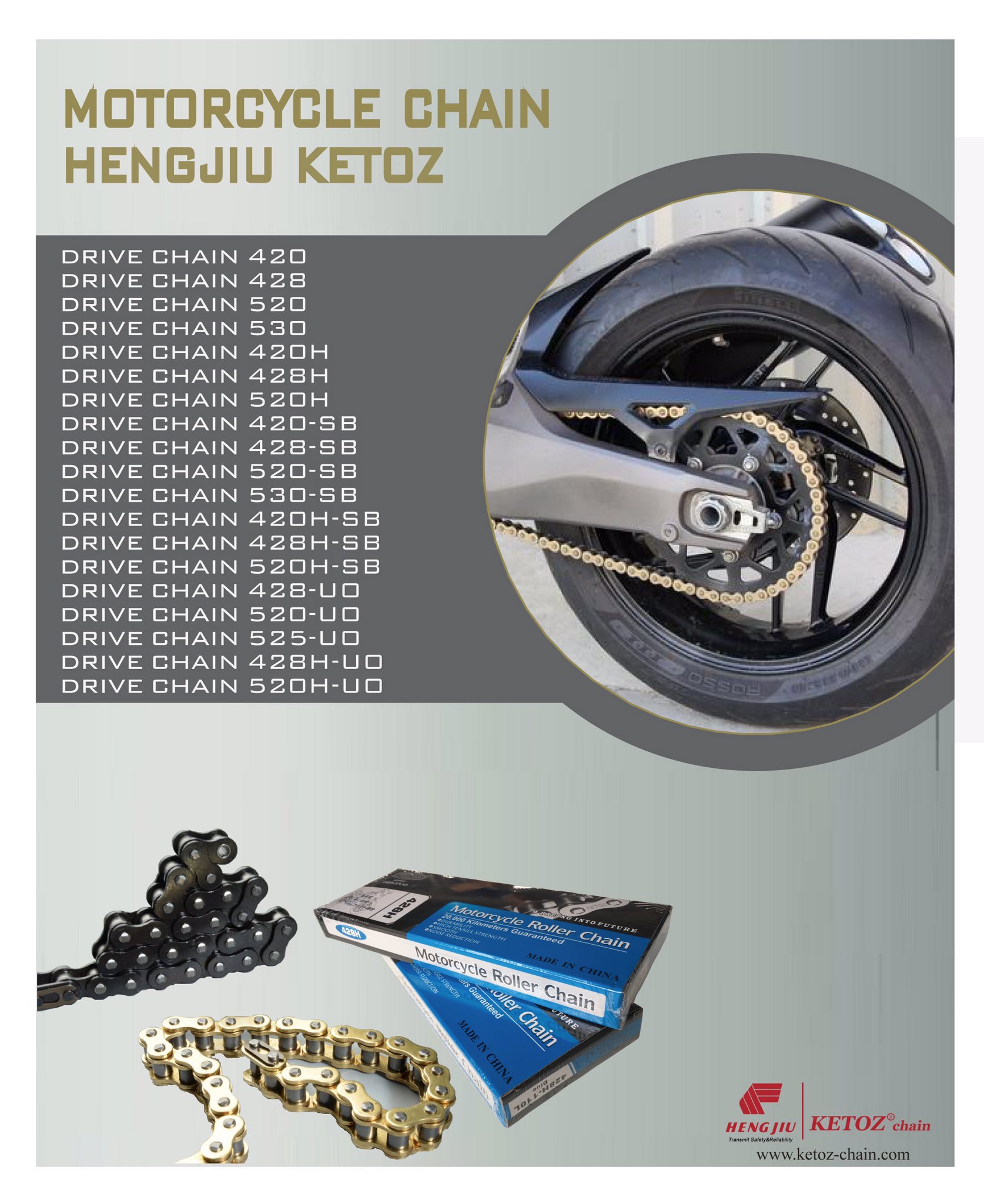 Motorcycle outlet chain manufacturers