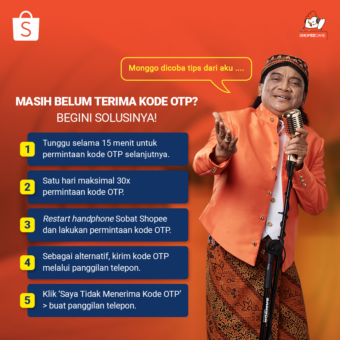 Shopee Care On Twitter Kode Otp Kamu Masih Belum Diterima Juga Mungkin Sobat Shopee Harus Lakukan Langkah Alternatif Ini Cuss Kepoin Infonya Ya Infomimin Shopeecare Https T Co B9ucs1yeut Twitter