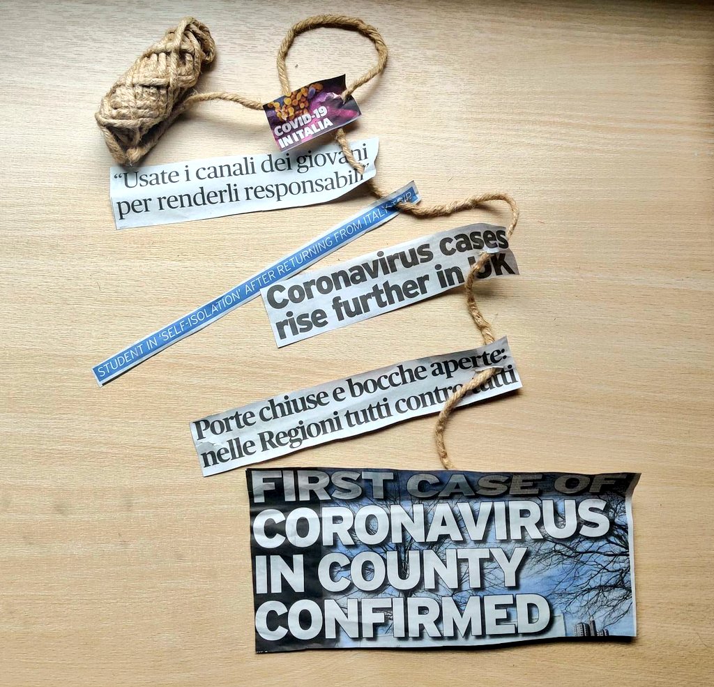 Headlines in my head. 
Ink across my skin. 
Searching empty words,
rich in meaning.
I fight against injustice and judgements.
The truth is that we are all liars. 
Who is responsible for that?
#covid19 #quarantine #coronavirus #Leicester #UK #school #andratuttobene #art <a href="/leicslive/">LeicestershireLive</a>