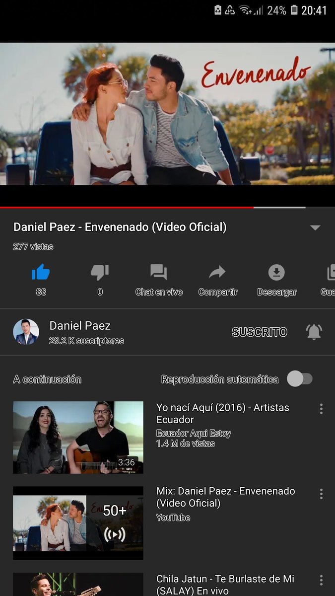 ❤Siempre dire que eres el mejor artista que tiene el Ecuador <a href="/DANIELPAEZMusic/">Daniel Paez</a> que orgullo tener un artista como tu ,Dios te bendiga siempre un abrazo enorme , algun día tendre el honor de conocerte un abrazote grandote mi Gatito bello😘😄