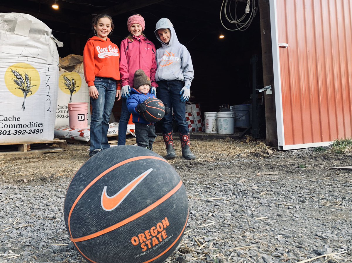haddockj22's tweet photo. Only put our basketballs down when it’s time to do chores. See you June for camp! @BeaverWBB https://t.co/wt9a0qqQbH