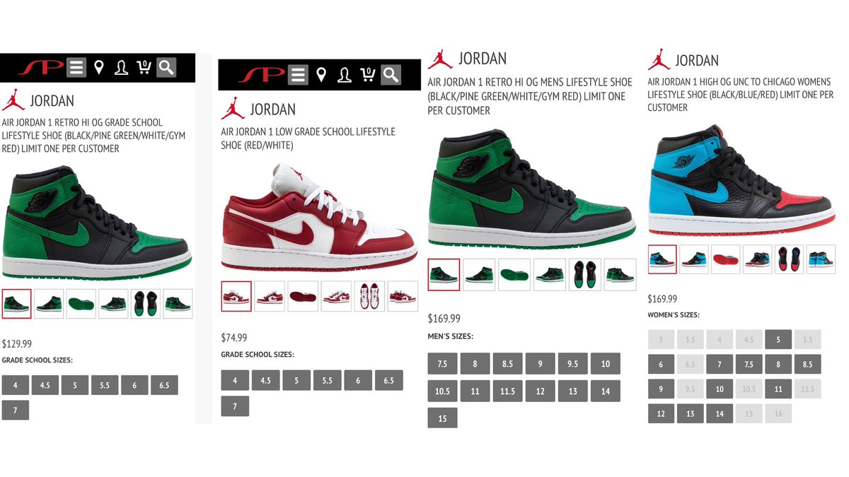 Snkr Twitr Restocks Wmns Jordan Retro 1 High Og Unc To Chicago T Co Rk7v6opmbh Men Jordan Retro 1 High Og Pine Green T Co Dgwrxfqbxi Gs Jordan Retro 1 High Og Pine Green T Co Eaaosnloxk